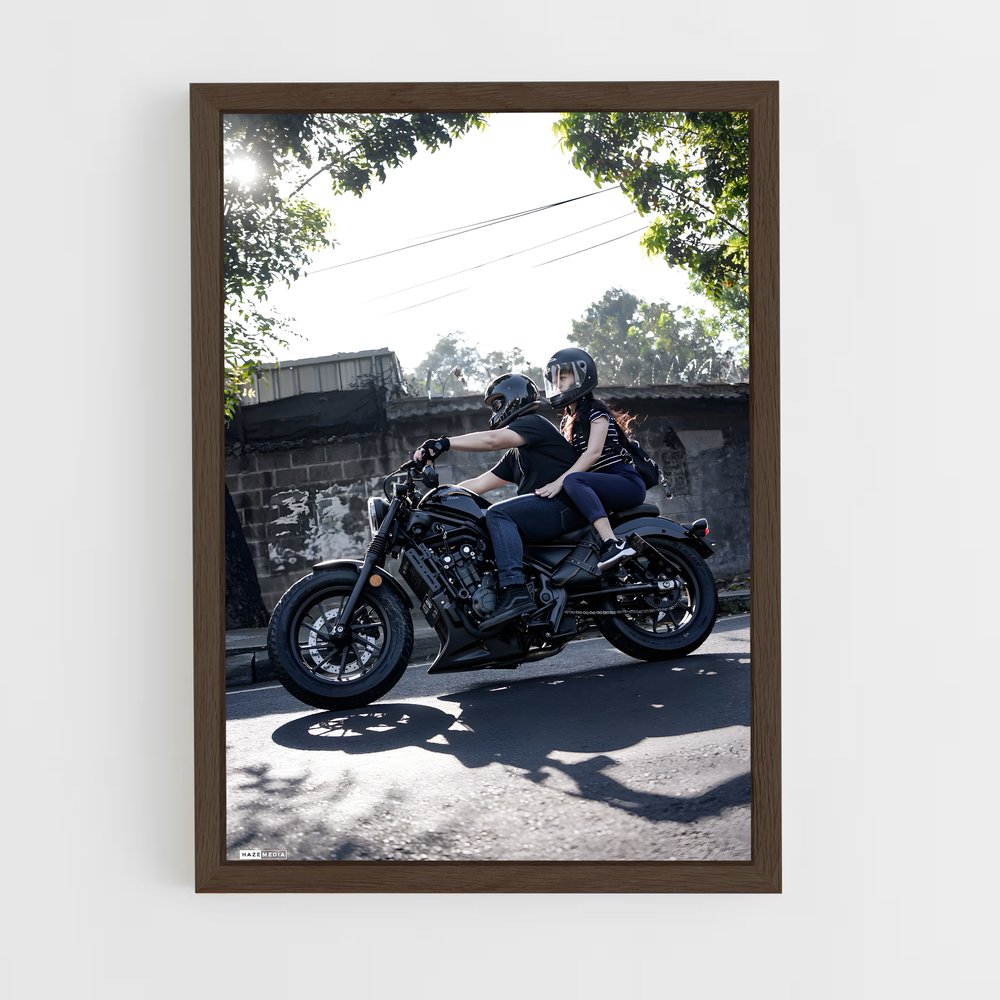 Poster Intrépide Courageux – affiche Honda Moto (vue 5)